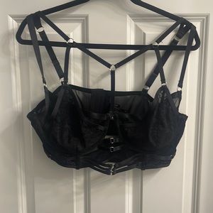 Torrid harness bralette set with matching panties